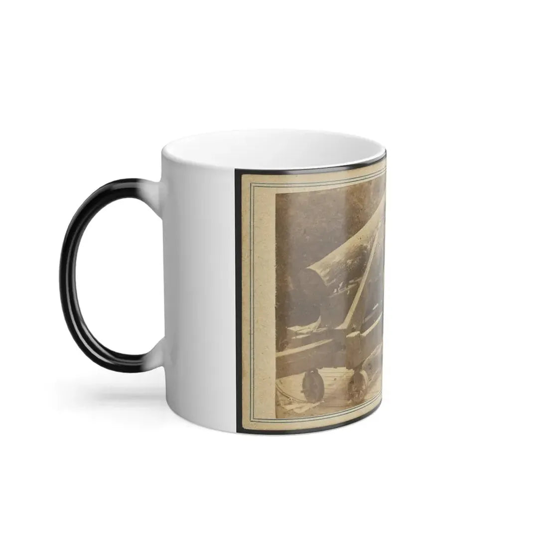 Quaker Gun Mounted on Bluff of Port Hudson, La. (U.S. Civil War) Color Changing Coffee Mug 11oz - Go Mug Yourself