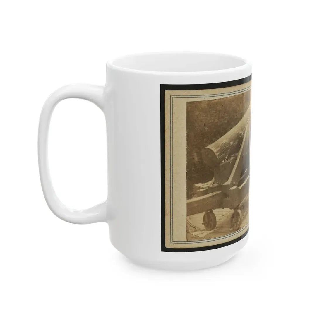 Quaker Gun Mounted On Bluff Of Port Hudson, La. (U.S. Civil War) White Coffee Mug - Go Mug Yourself
