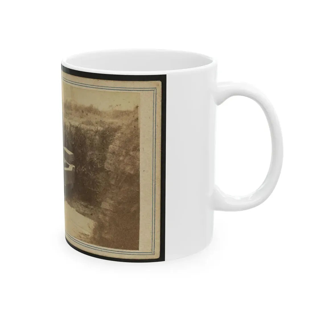 Quaker Gun Mounted On Bluff Of Port Hudson, La. (U.S. Civil War) White Coffee Mug - Go Mug Yourself