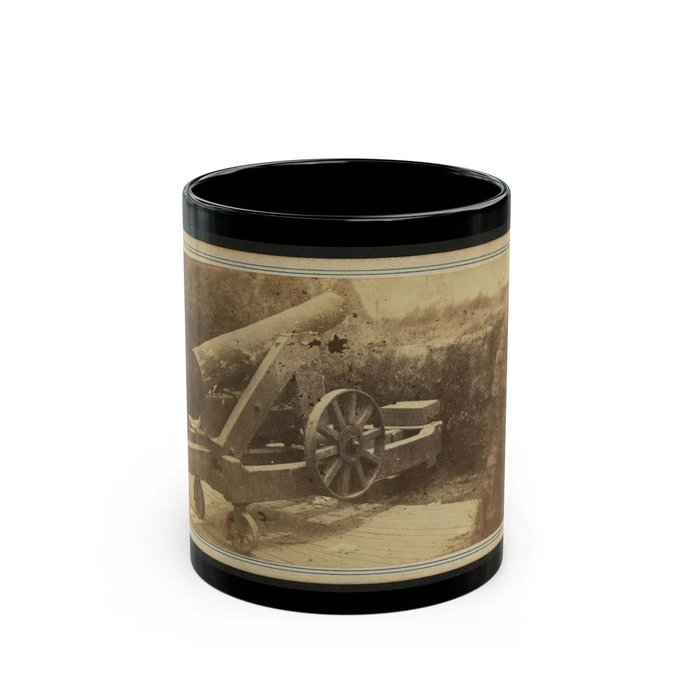 Quaker Gun Mounted On Bluff Of Port Hudson, La. (U.S. Civil War) Black Coffee Mug-11oz-Go Mug Yourself