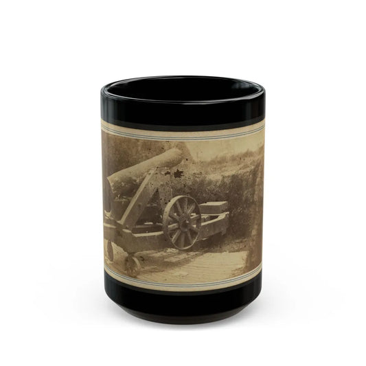 Quaker Gun Mounted On Bluff Of Port Hudson, La. (U.S. Civil War) Black Coffee Mug-15oz-Go Mug Yourself