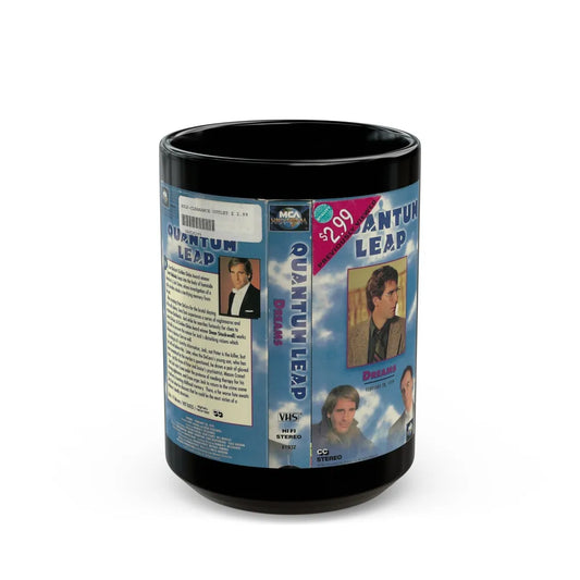 QUANTUM LEAP DREAMS (VHS COVER) - Black Coffee Mug-15oz-Go Mug Yourself