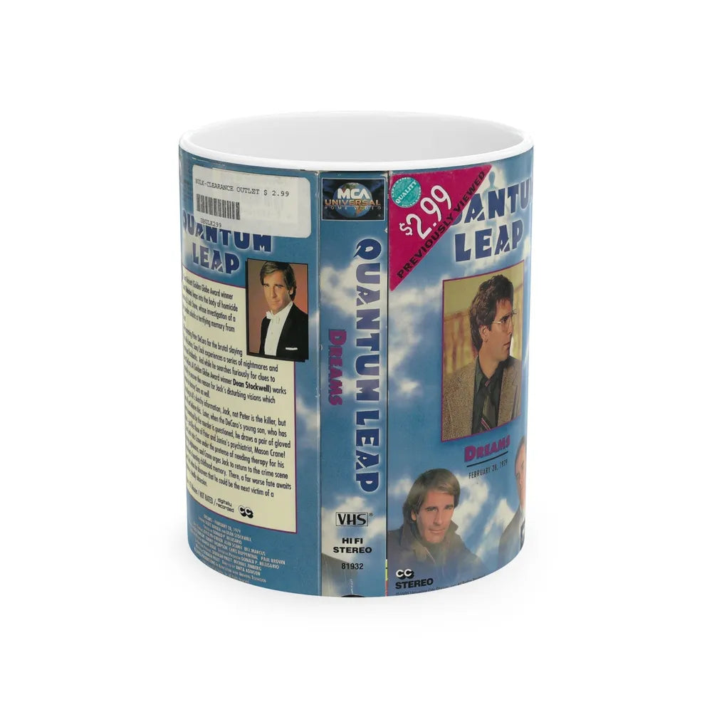 QUANTUM LEAP DREAMS (VHS COVER) - White Coffee Mug-11oz-Go Mug Yourself