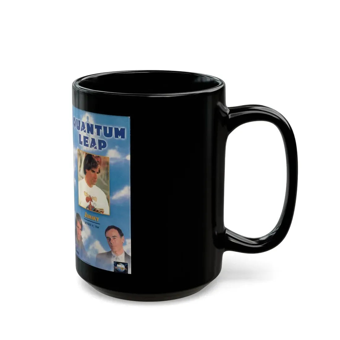 QUANTUM LEAP JIMMY (VHS COVER) - Black Coffee Mug - Go Mug Yourself