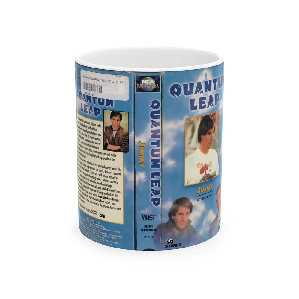 QUANTUM LEAP JIMMY (VHS COVER) - White Coffee Mug-11oz-Go Mug Yourself