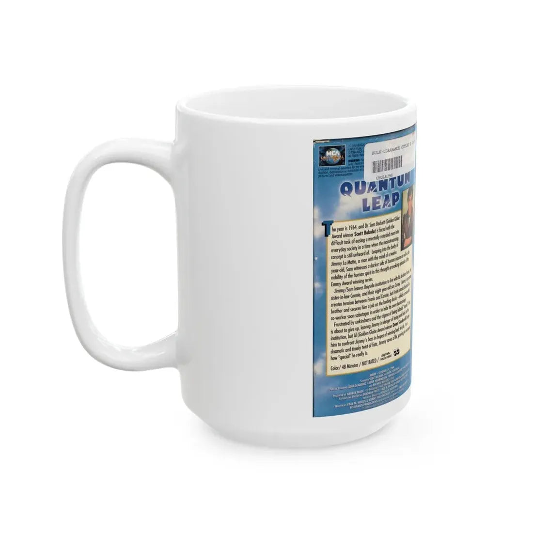 QUANTUM LEAP JIMMY (VHS COVER) - White Coffee Mug - Go Mug Yourself