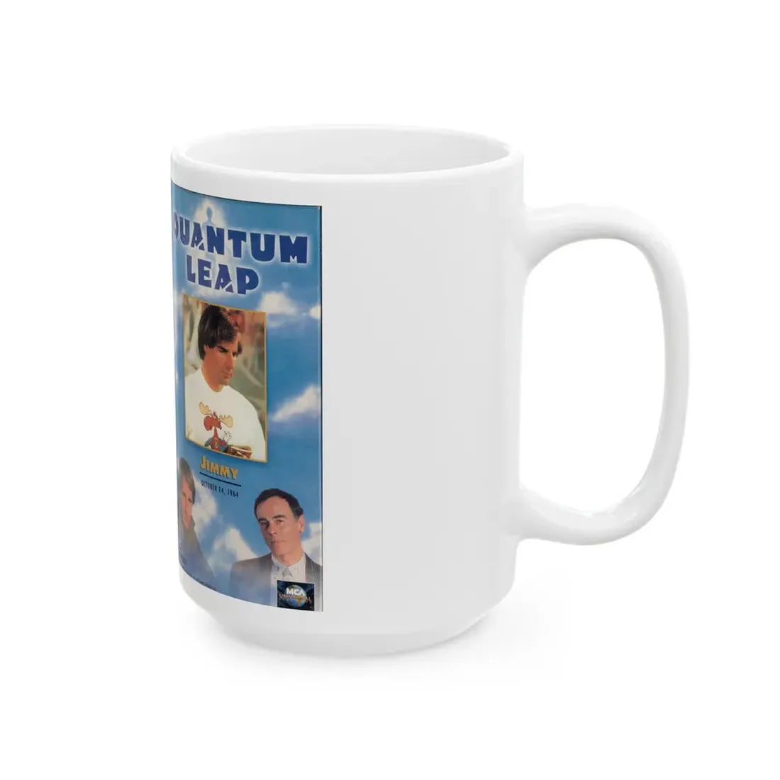 QUANTUM LEAP JIMMY (VHS COVER) - White Coffee Mug - Go Mug Yourself