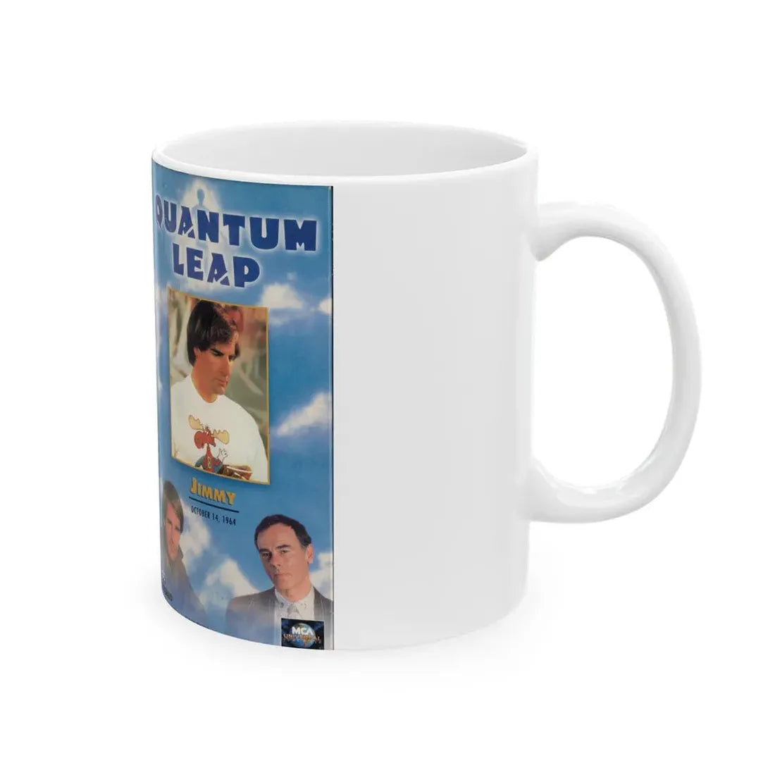 QUANTUM LEAP JIMMY (VHS COVER) - White Coffee Mug - Go Mug Yourself