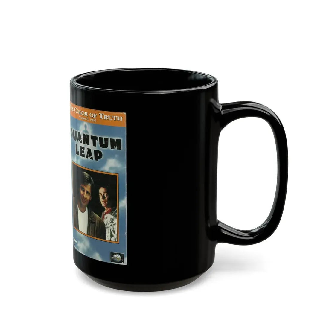 QUANTUM LEAP THE COLOR OF TRUTH (VHS COVER) - Black Coffee Mug - Go Mug Yourself
