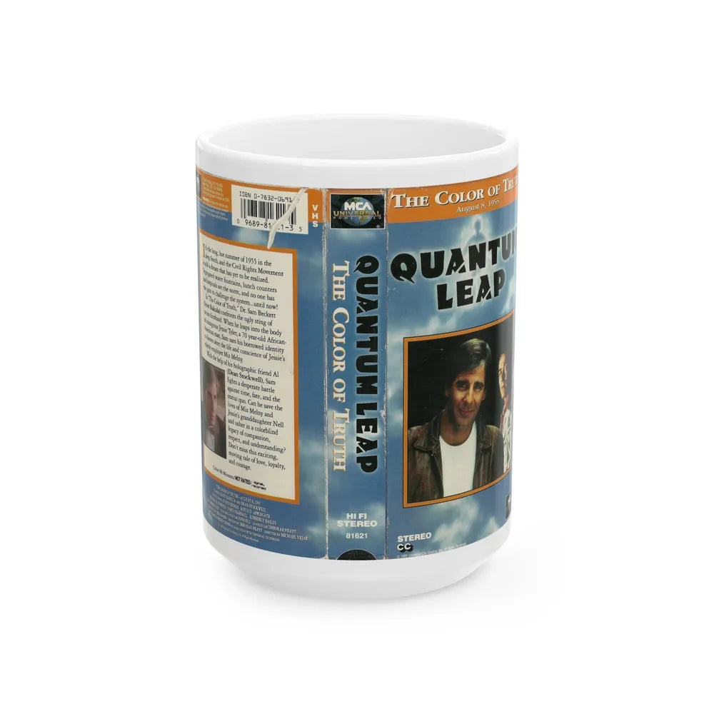 QUANTUM LEAP THE COLOR OF TRUTH (VHS COVER) - White Coffee Mug-15oz-Go Mug Yourself