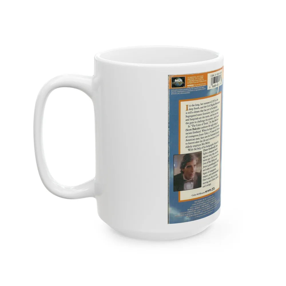 QUANTUM LEAP THE COLOR OF TRUTH (VHS COVER) - White Coffee Mug-Go Mug Yourself