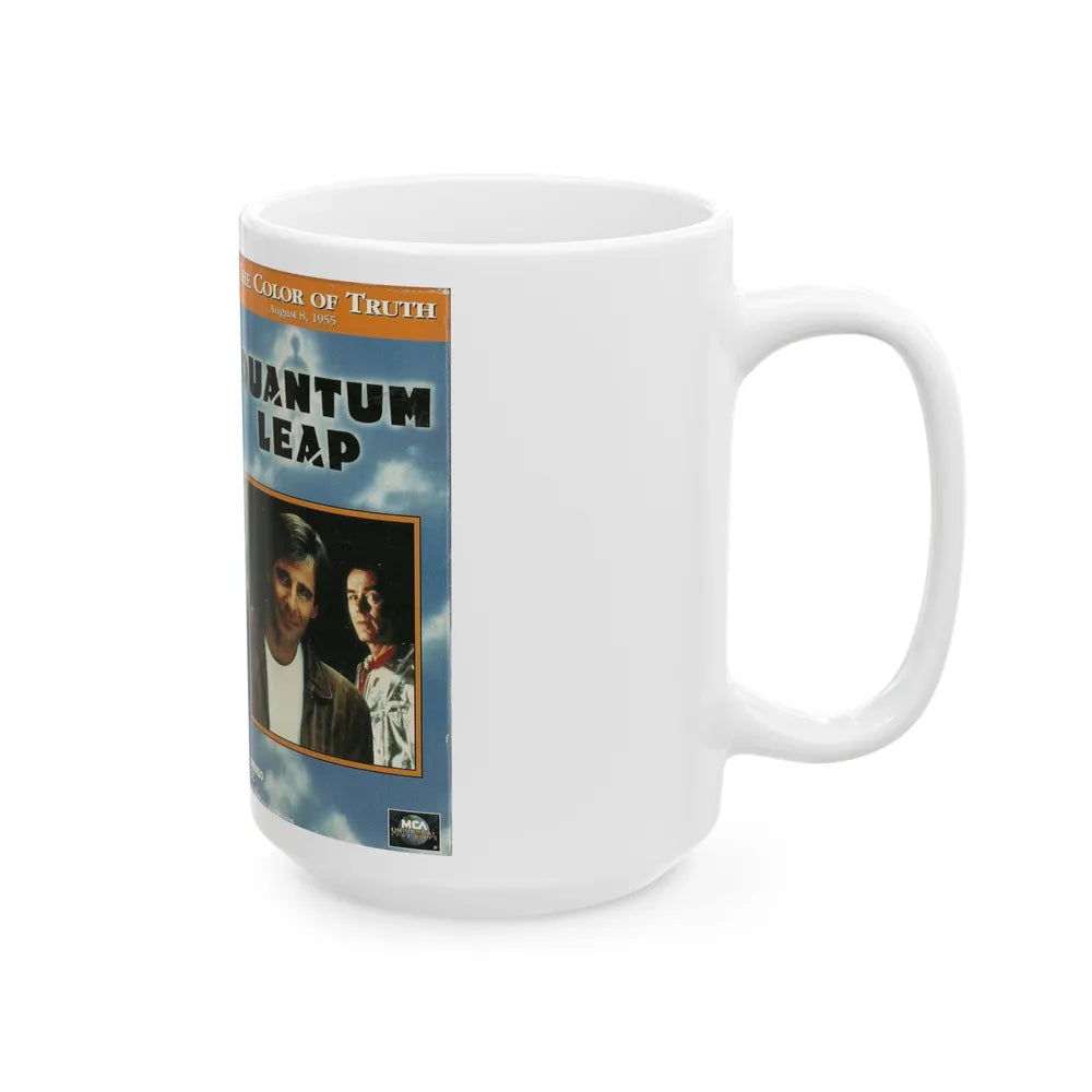 QUANTUM LEAP THE COLOR OF TRUTH (VHS COVER) - White Coffee Mug-Go Mug Yourself