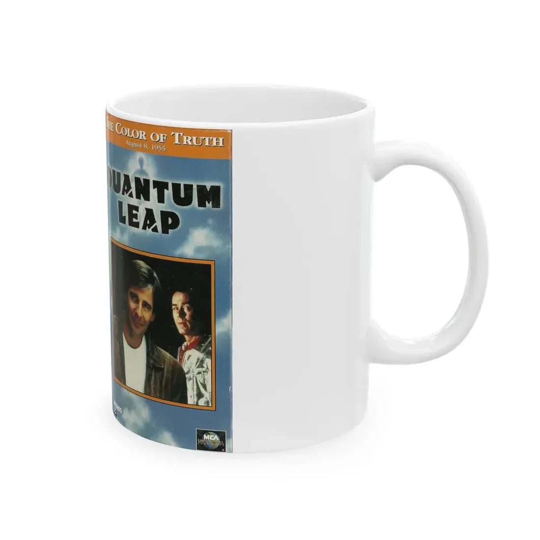 QUANTUM LEAP THE COLOR OF TRUTH (VHS COVER) - White Coffee Mug - Go Mug Yourself