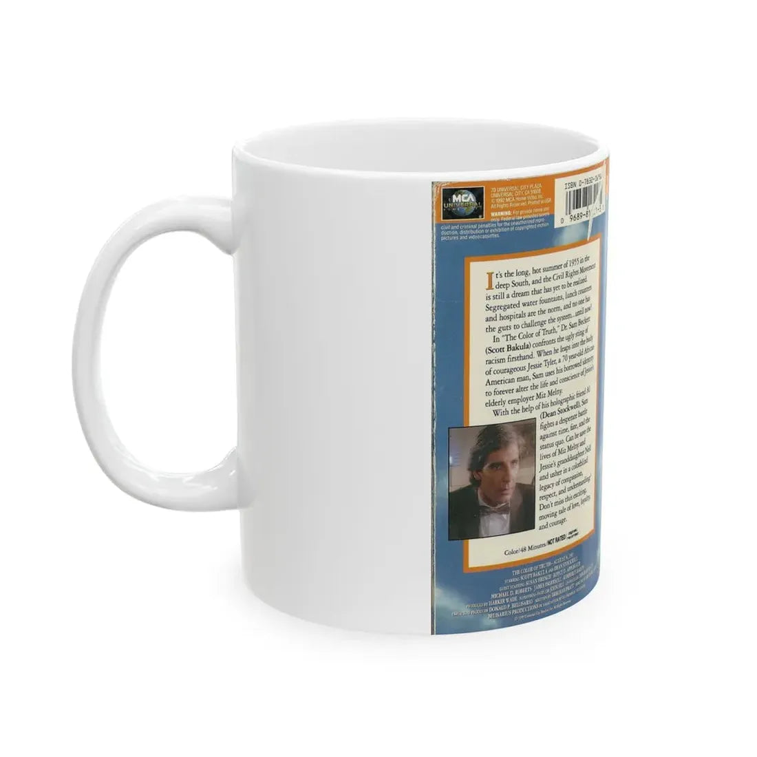QUANTUM LEAP THE COLOR OF TRUTH (VHS COVER) - White Coffee Mug - Go Mug Yourself