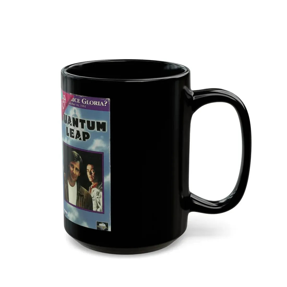 QUANTUM LEAP WHAT PRICE GLORIA (VHS COVER) - Black Coffee Mug - Go Mug Yourself