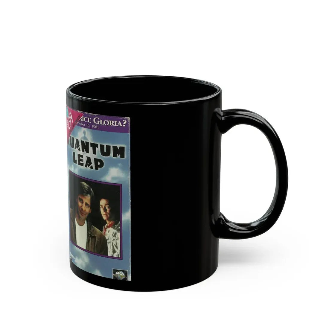 QUANTUM LEAP WHAT PRICE GLORIA (VHS COVER) - Black Coffee Mug - Go Mug Yourself
