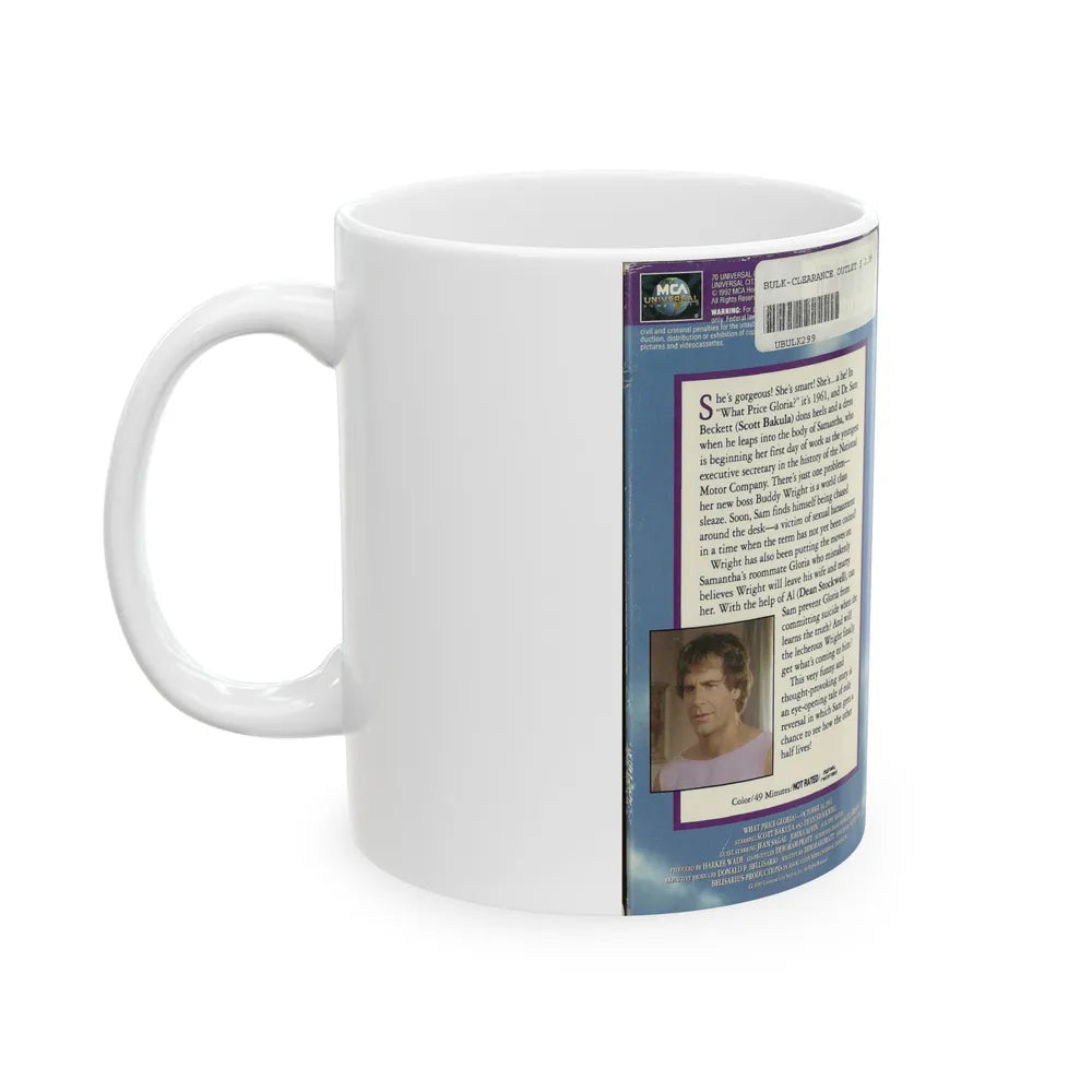 QUANTUM LEAP WHAT PRICE GLORIA (VHS COVER) - White Coffee Mug-Go Mug Yourself