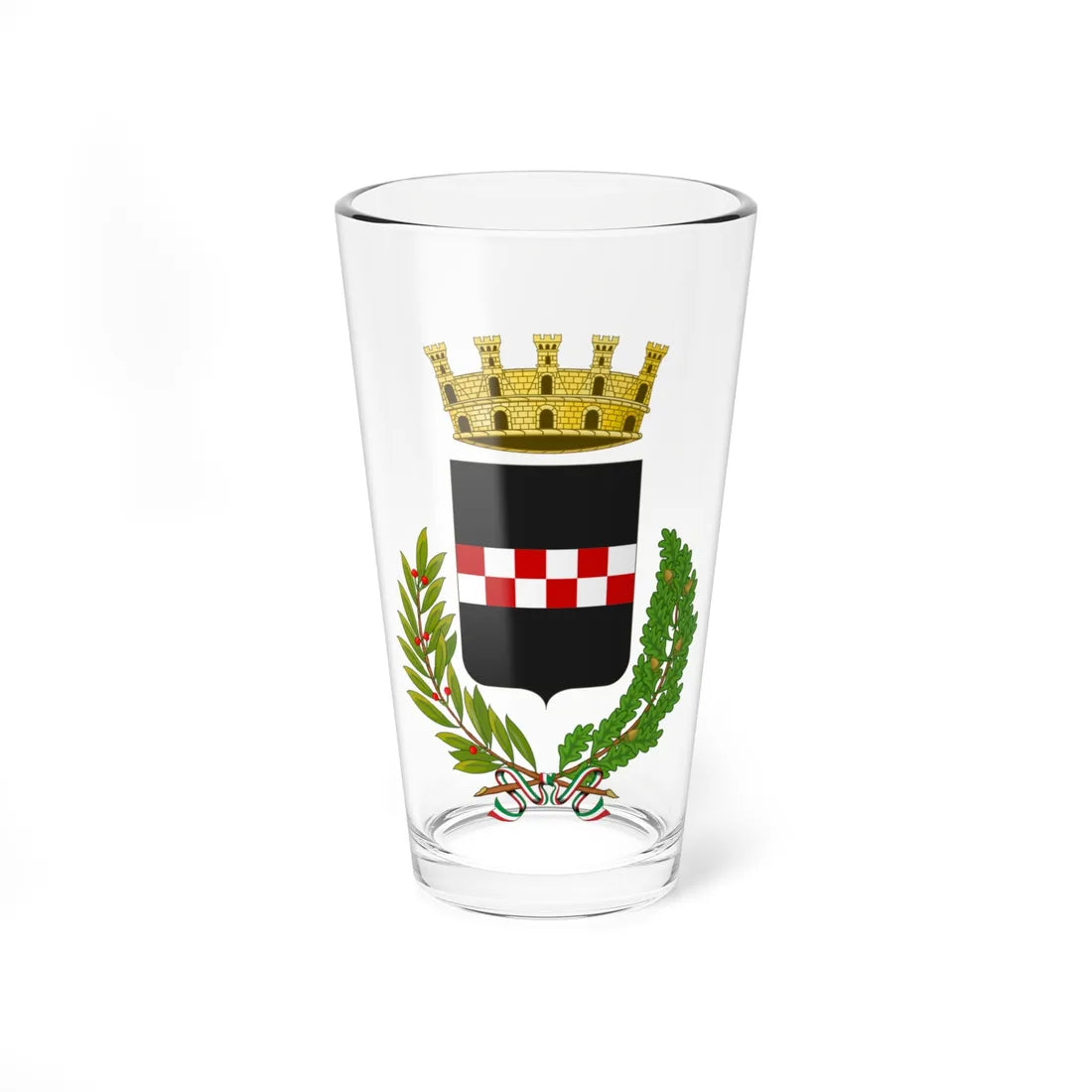 Quarrata-Stemma (Italy) (Coat of Arms) Pint Glass 16oz 16oz - Go Mug Yourself