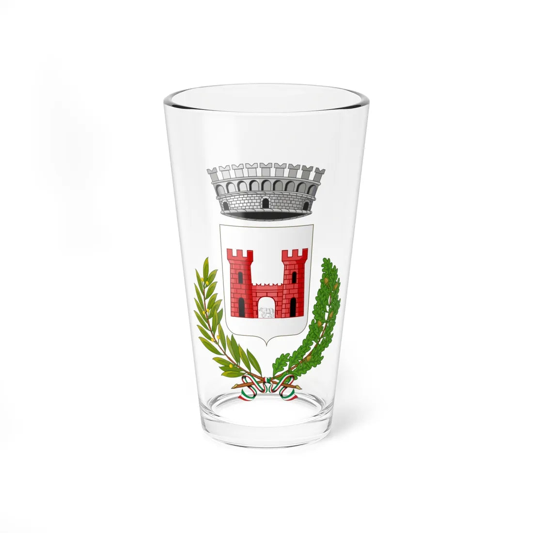 Quart-Stemma (Italy) (Coat of Arms) Pint Glass 16oz 16oz - Go Mug Yourself