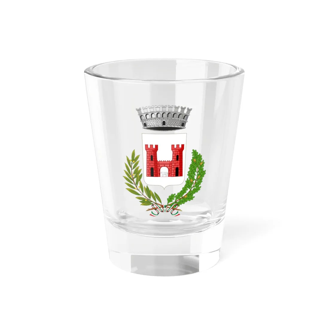 Quart-Stemma (Italy) (Coat of Arms) Shot Glass 1.5oz 1.5oz - Go Mug Yourself