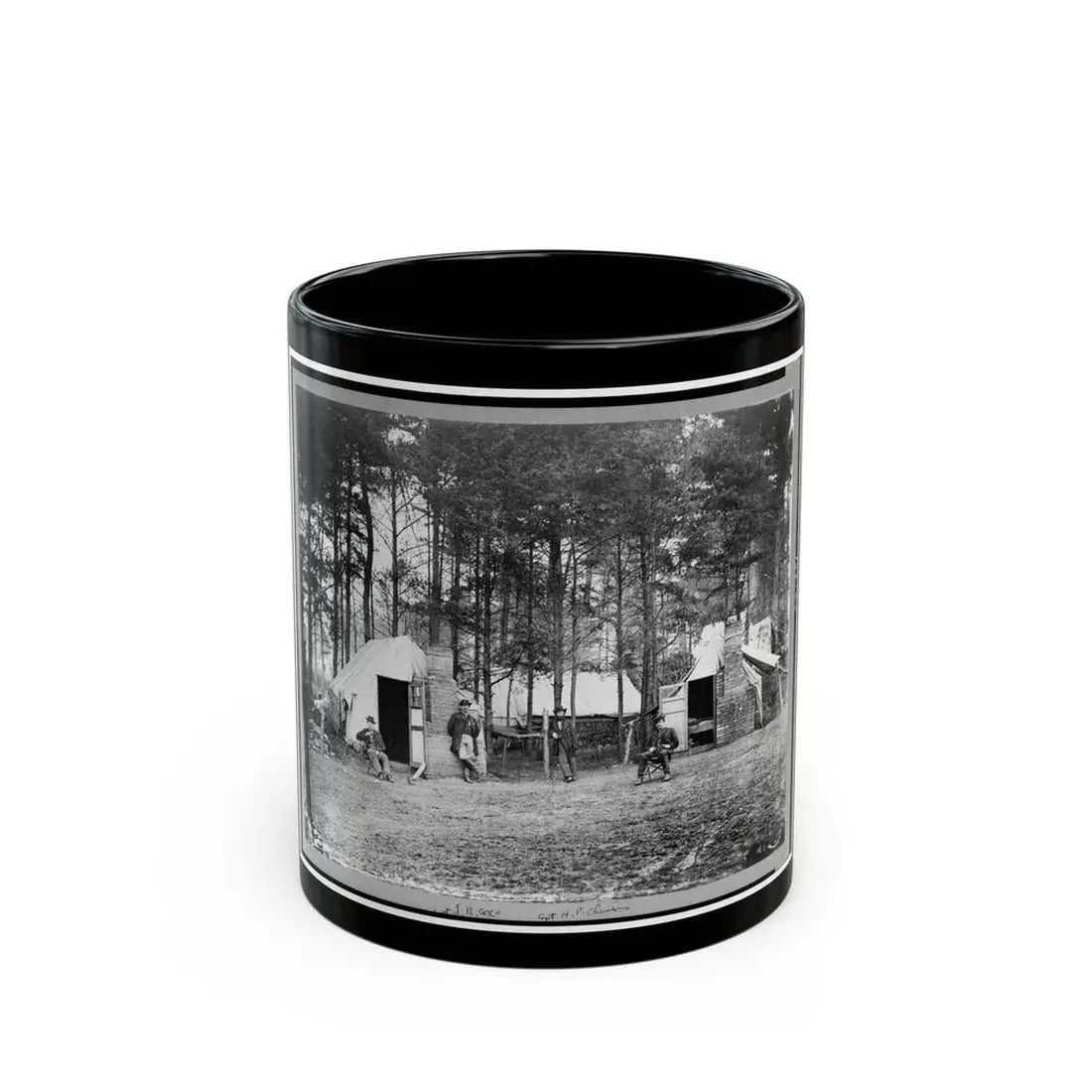 Quarters Of Capt. Harry Clinton, Qt. Mst. Of Provost Marshal Dept., Brandy Station, Virginia (U.S. Civil War) Black Coffee Mug 11oz - Go Mug Yourself