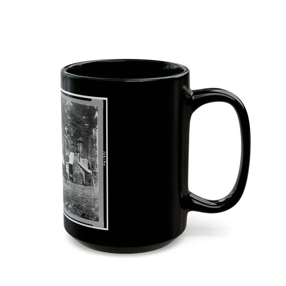 Quarters Of Capt. Harry Clinton, Qt. Mst. Of Provost Marshal Dept., Brandy Station, Virginia (U.S. Civil War) Black Coffee Mug - Go Mug Yourself