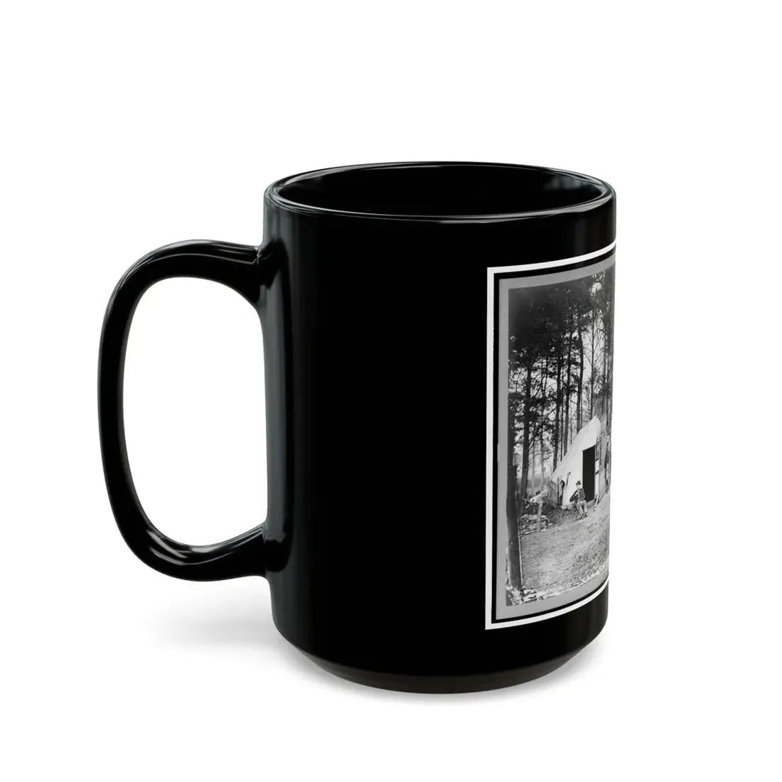 Quarters Of Capt. Harry Clinton, Qt. Mst. Of Provost Marshal Dept., Brandy Station, Virginia (U.S. Civil War) Black Coffee Mug - Go Mug Yourself