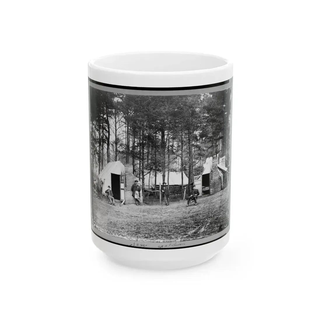 Quarters Of Capt. Harry Clinton, Qt. Mst. Of Provost Marshal Dept., Brandy Station, Virginia (U.S. Civil War) White Coffee Mug 15oz - Go Mug Yourself