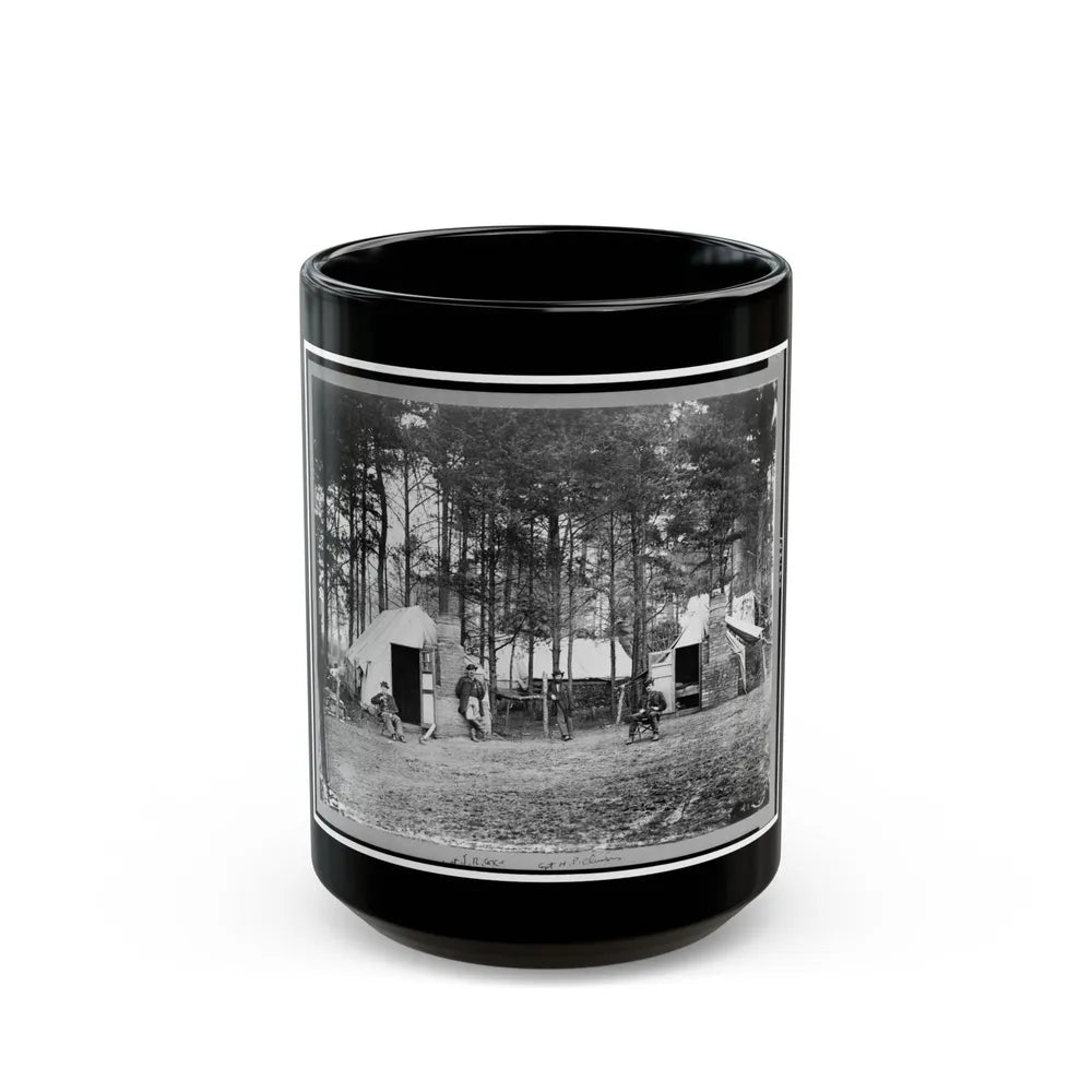 Quarters Of Capt. Harry Clinton, Qt. Mst. Of Provost Marshal Dept., Brandy Station, Virginia (U.S. Civil War) Black Coffee Mug-15oz-Go Mug Yourself