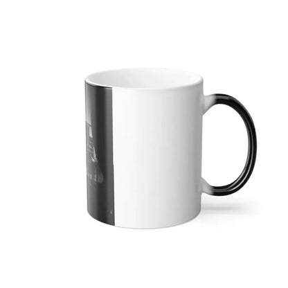 Quarters of Dr. David Mckay (Army of the James), Interior View Withi Men Playing Cards (U.S. Civil War) Color Changing Coffee Mug 11oz - Go Mug Yourself