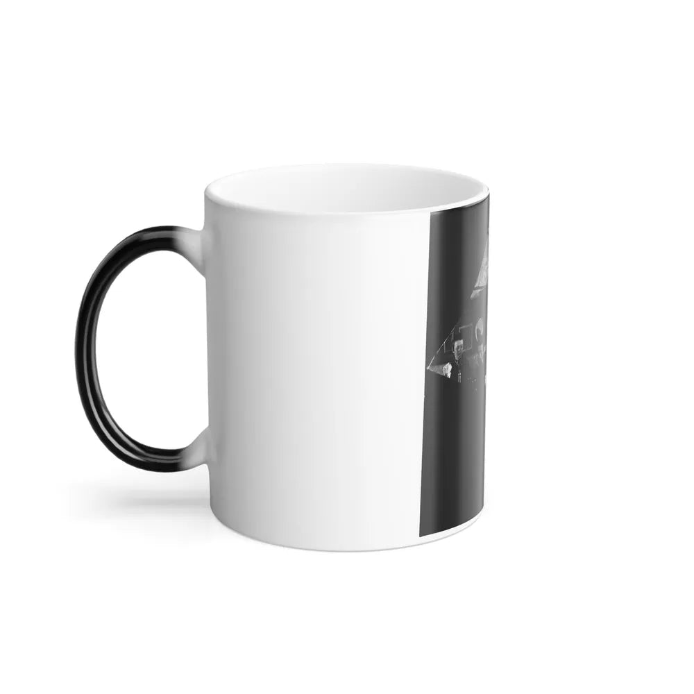 Quarters of Dr. David Mckay (Army of the James), Interior View Withi Men Playing Cards (U.S. Civil War) Color Changing Coffee Mug 11oz-Go Mug Yourself
