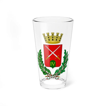Quartu SantElena-Stemma (Italy) (Coat of Arms) Pint Glass 16oz 16oz - Go Mug Yourself
