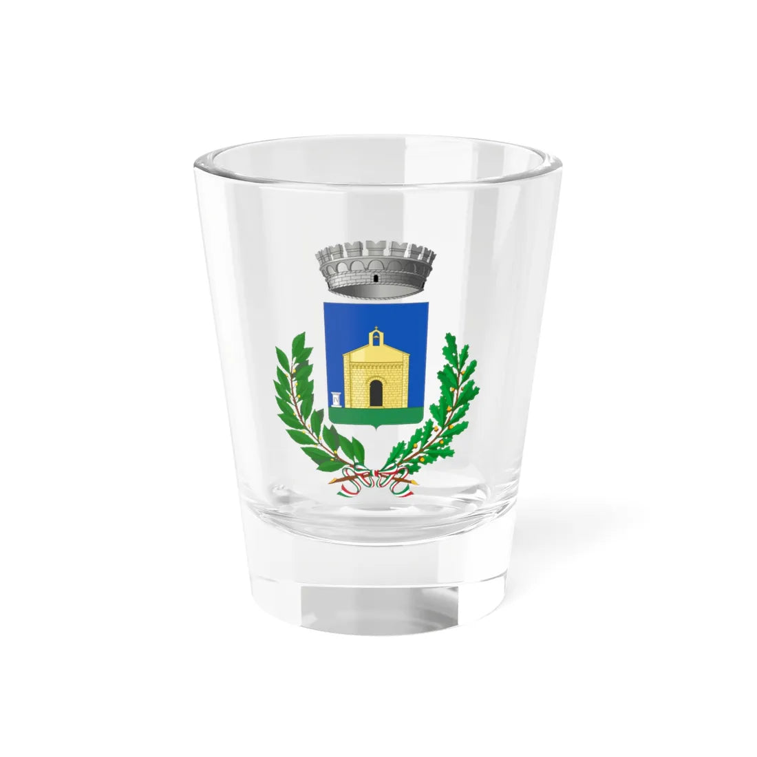 Quartucciu-Stemma (Italy) (Coat of Arms) Shot Glass 1.5oz 1.5oz - Go Mug Yourself