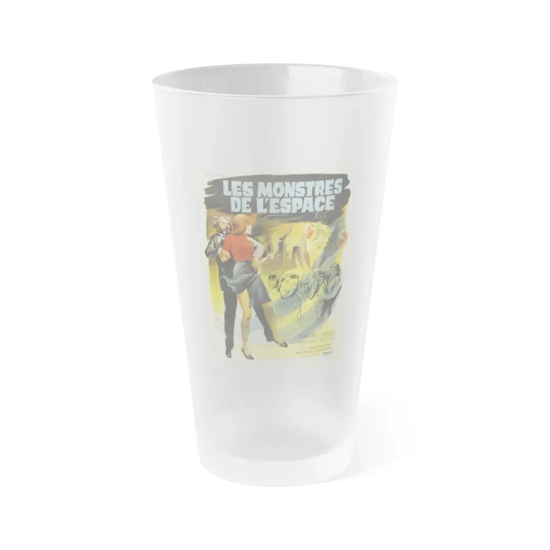 QUATERMASS AND THE PIT (FRENCH) 1967 Movie Poster - Frosted Pint Glass 16oz Default Title - Go Mug Yourself