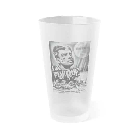 QUATERMASS II (FRENCH) 1957 Movie Poster - Frosted Pint Glass 16oz Default Title - Go Mug Yourself