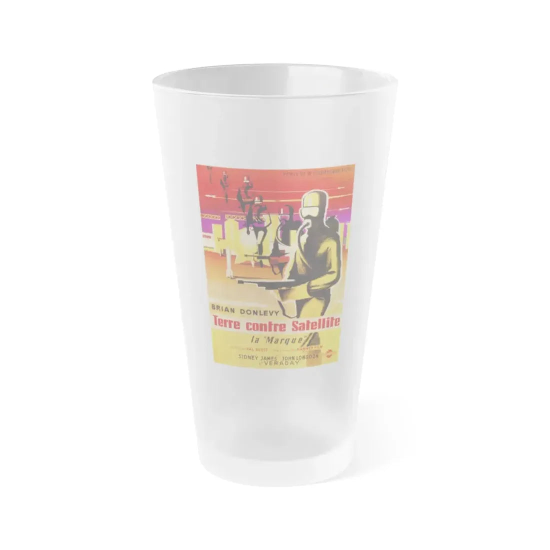 QUATERMASS II (FRENCH) (2) 1957 Movie Poster - Frosted Pint Glass 16oz Default Title - Go Mug Yourself