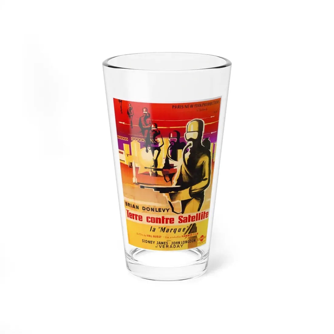 QUATERMASS II (FRENCH) (2) 1957 Movie Poster - Pint Glass 16oz 16oz - Go Mug Yourself