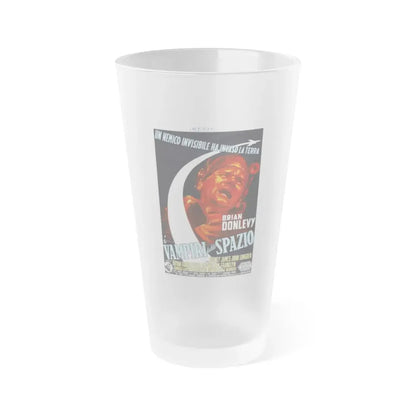 QUATERMASS II (ITALY) 1957 Movie Poster - Frosted Pint Glass 16oz Default Title - Go Mug Yourself