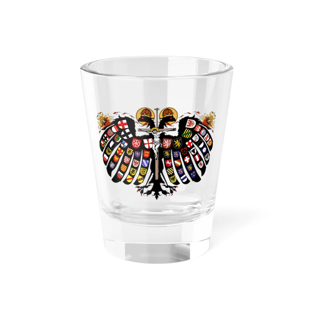 Quaternion Eagle (Germany) (Coat of Arms) Shot Glass 1.5oz 1.5oz - Go Mug Yourself