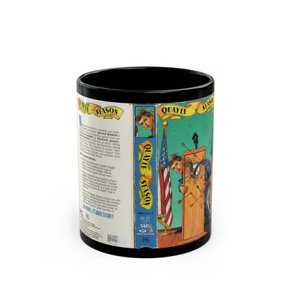 QUAYLE SEASON (VHS COVER) - Black Coffee Mug 11oz - Go Mug Yourself