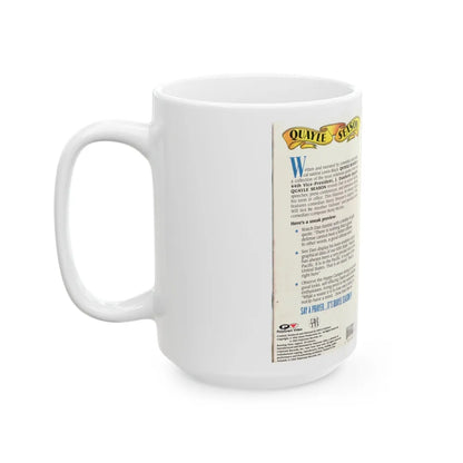 QUAYLE SEASON (VHS COVER) - White Coffee Mug-Go Mug Yourself