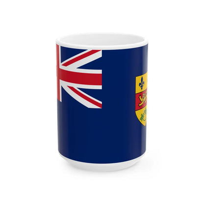 Quebec Blue Ensign 1868-1939 (Canada) White Coffee Mug 15oz - Go Mug Yourself