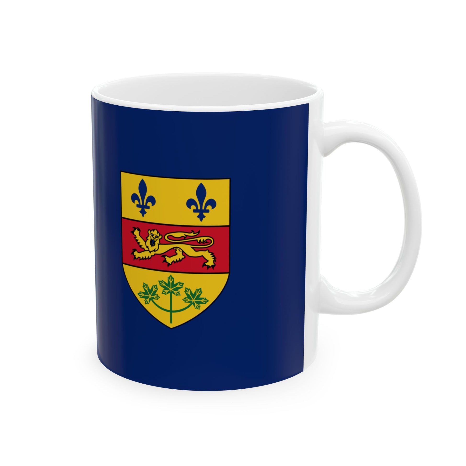 Quebec Blue Ensign 1868-1939 (Canada) White Coffee Mug-Go Mug Yourself