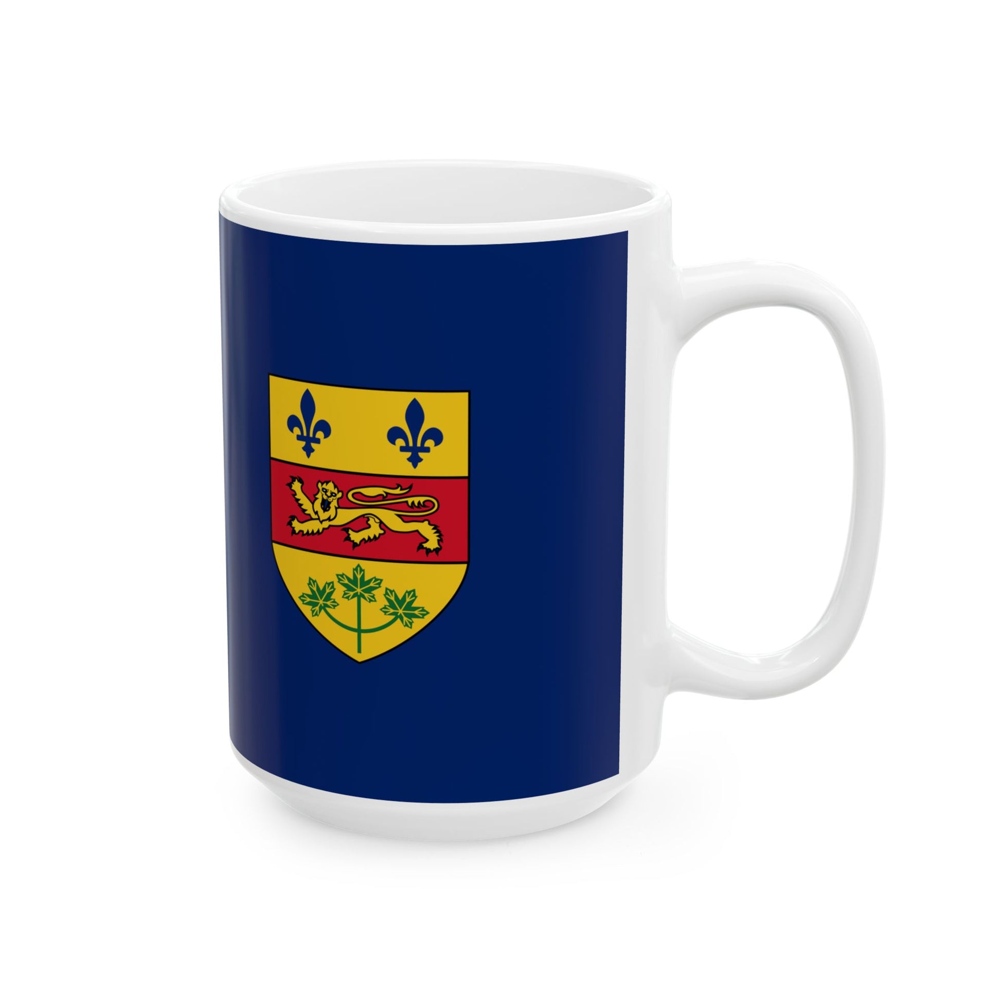 Quebec Blue Ensign 1868-1939 (Canada) White Coffee Mug-Go Mug Yourself