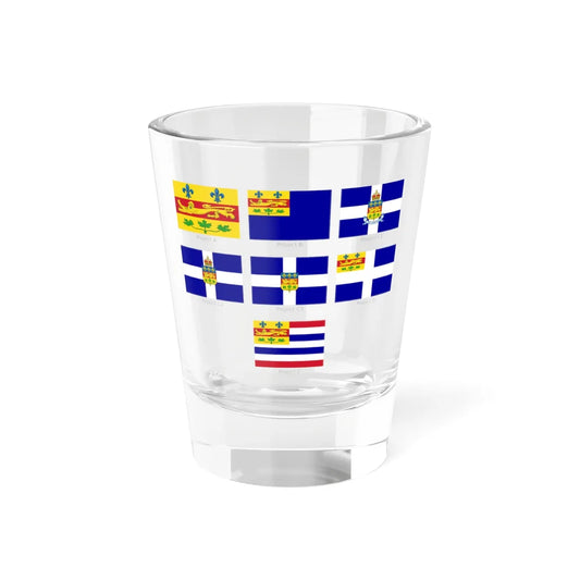 Quebec-flagprojects-Burroughs Pelletier (Canada) Shot Glass 1.5oz 1.5oz - Go Mug Yourself