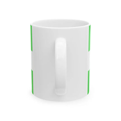 Quebec Weed Flag Var1 (Canada) White Coffee Mug - Go Mug Yourself