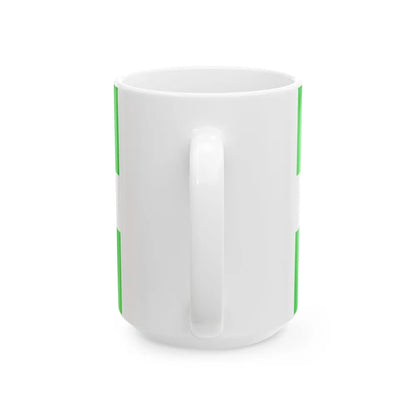 Quebec Weed Flag Var1 (Canada) White Coffee Mug - Go Mug Yourself