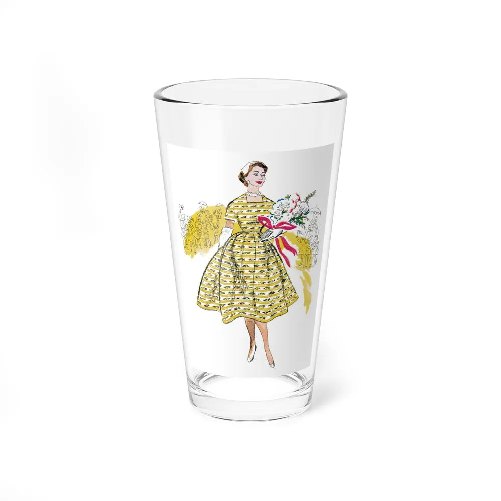 Queen Elizabeth II's dresses for her tour of the Commonwealth 1953-54, Picture Post magazine (5) (Magazine Illustration) Pint Glass 16oz-16oz-Go Mug Yourself