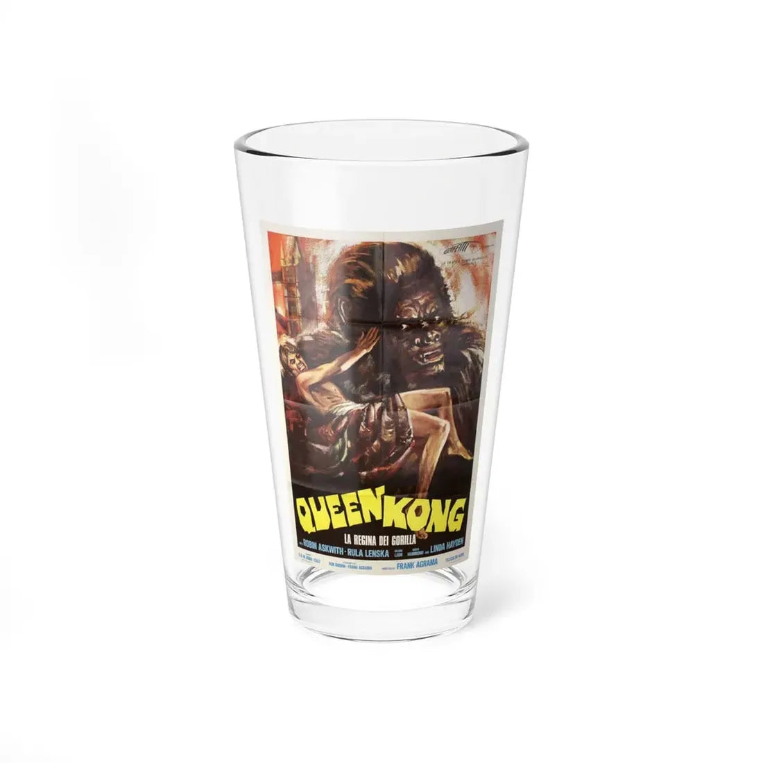 QUEEN KONG 1976 Movie Poster - Pint Glass 16oz 16oz - Go Mug Yourself