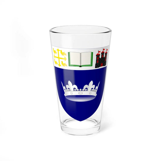 Queen Margaret University arms (Scotland) (Coat of Arms) Pint Glass 16oz 16oz - Go Mug Yourself
